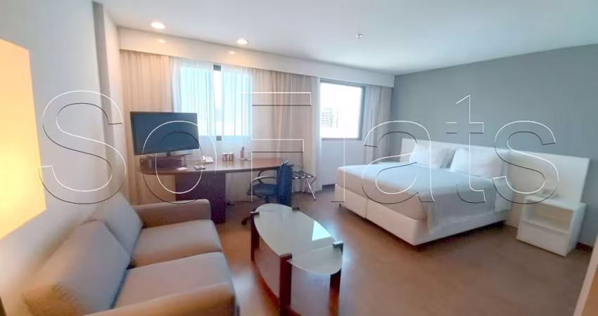 Flat Bourbon Ibirapuera 27m² 1 dormitório 1 vaga em Moema, disponível para locação para locação.