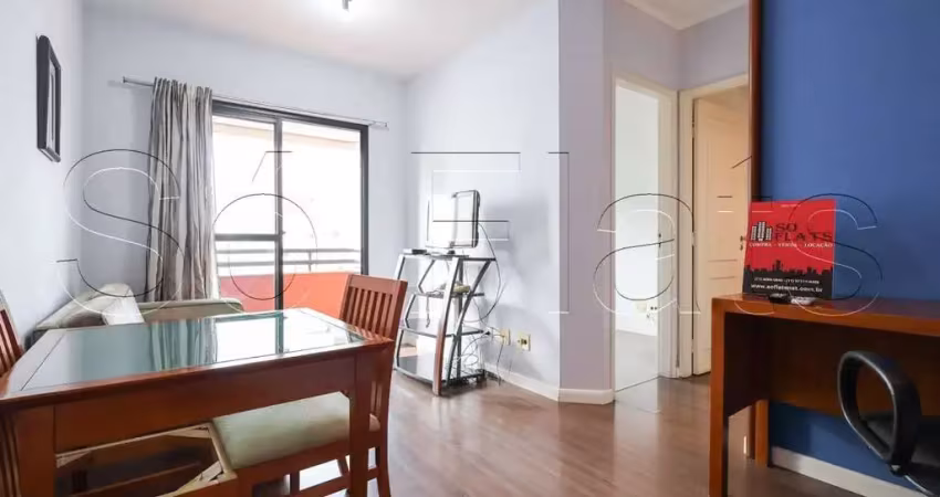 Royal Brooklin, flat disponível para locação contendo 43m², 1 dormitório e 1 vaga.