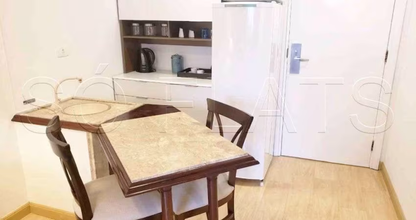 Apartamento no Jardim Paulista totalmente mobiliado e com vaga de garagem.