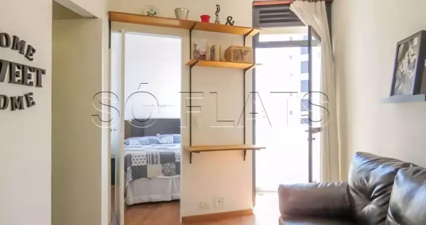 Moema Studio excelente custo benefício flat para entrada imediata com 1 dormitório e 1 vaga.