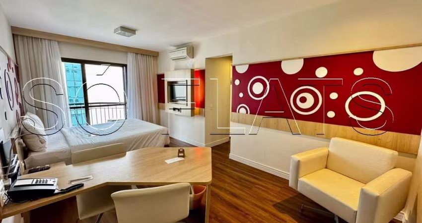 Mercure Sp Alamedas, Excelente flat à venda no Jardim Paulista, totalmente mobiliado e com serviços.