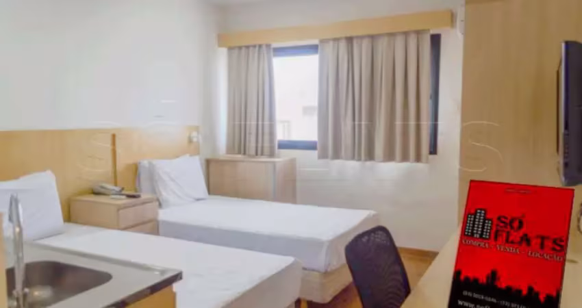 Flat mobiliado com 1 dormitório todo mobiliado e com serviços no bairro da vila mariana.