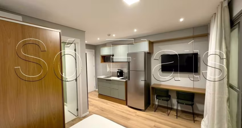 Flat no Residencial Atmosfera Brooklin disponível para locação com 30m² e 1 dormitório