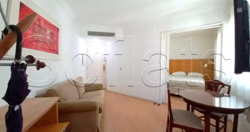 Flat disponível para locação mobiliado com 1 dormitório próx da rua oscar freire no jardim paulista.