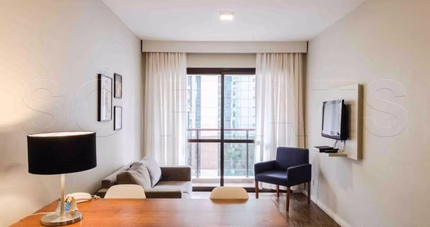 No Jardim Paulista, maravilhoso flat mobiliado e com vaga de garagem! Park Avenue.