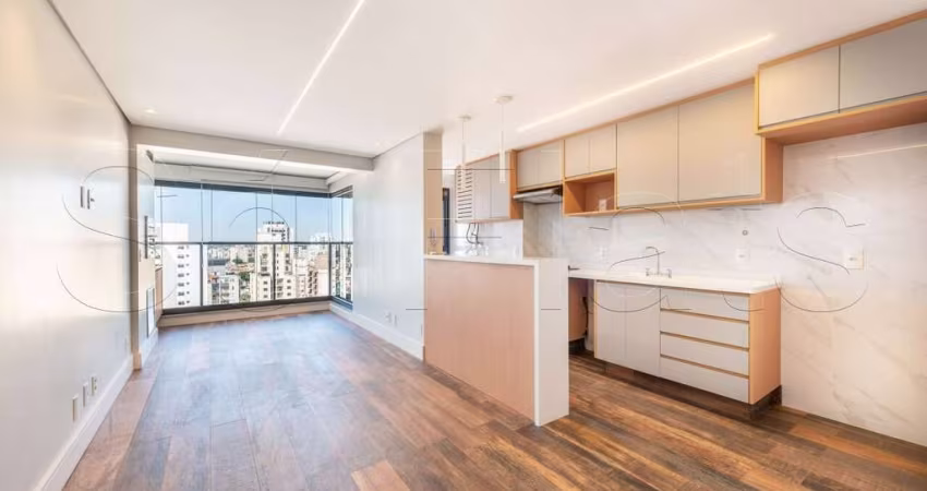 Studio Haus Mitre Ibirapuera, flat disponível para locação contendo 63m², 2 dormitórios e 1 vaga.