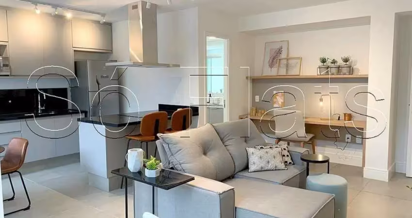 Studio Oliveira Dias, flat disponível para locação contendo 90m², 1 dormitório e 1 vaga.