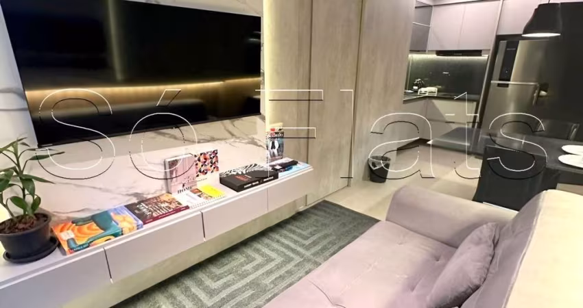 Studio no Residencial Hit Itaim disponível para locação bem localizado próx da Av Santo Amaro.