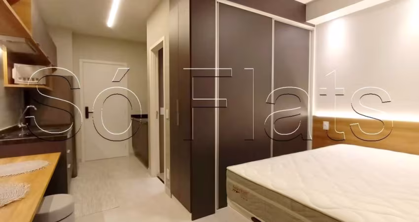 Residencial Viva Benx Vila Olímpia, apto disponível para locação contendo 24m² e 1 dormitório