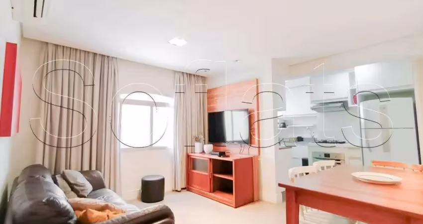 Augusta flat, flat disponível para locação contendo 100m², 02 dormitórios e 01 vaga.