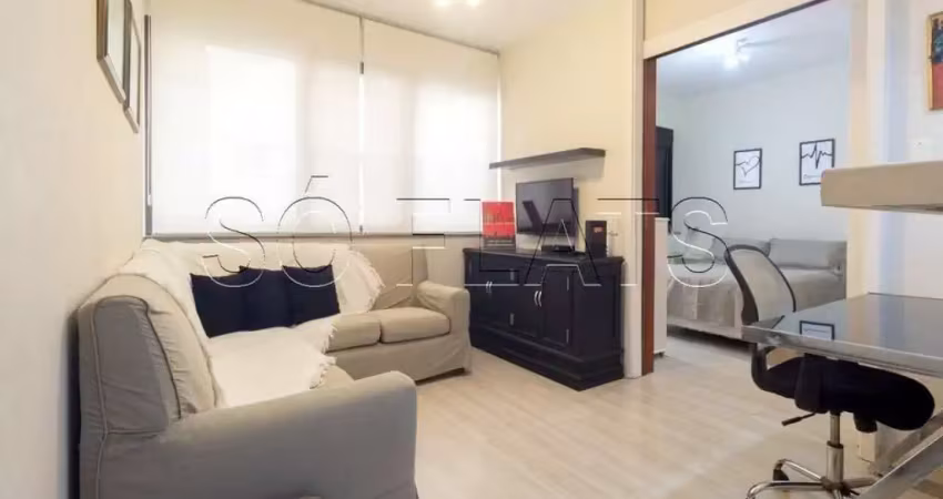 Excelente residencial bem localizado no jardins disponível para locação com 1 dorm