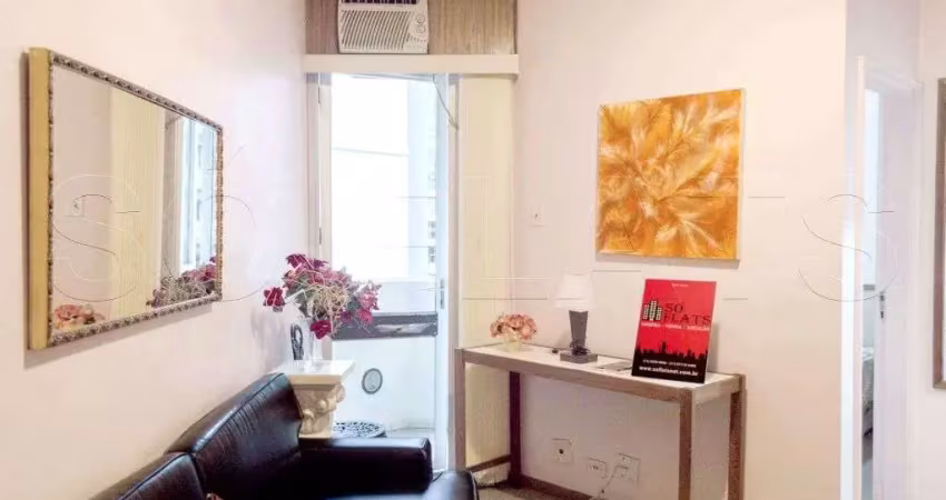 Excelente opção nos Jardins: Stagium Studio totalmente mobiliado e com serviços.