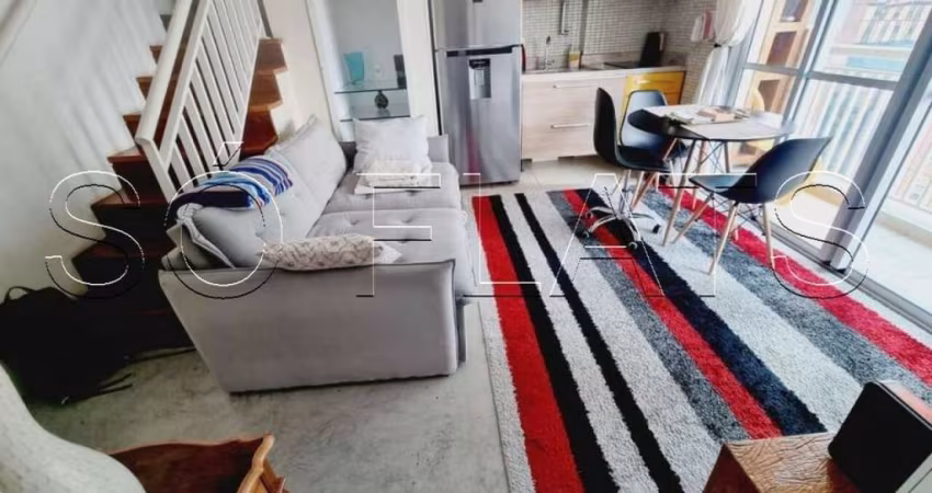 Estanconfor Villa Paulista, Apartamento Cobertura disponível para venda com 60m², 1 dorm e 2 vagas