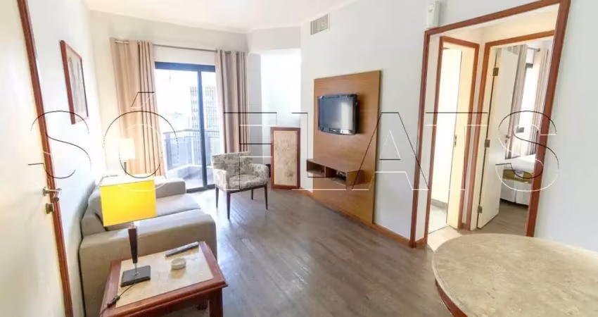 Flat para locação com 1 dorm. e 42m² na rua do shopping center 3 ao lado da avenida paulista.