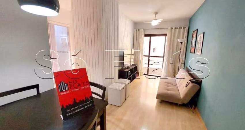 Flat Madison Plaza contendo 35m² 1 dormitório 1 vaga disponível para locação no Jardim Paulista.