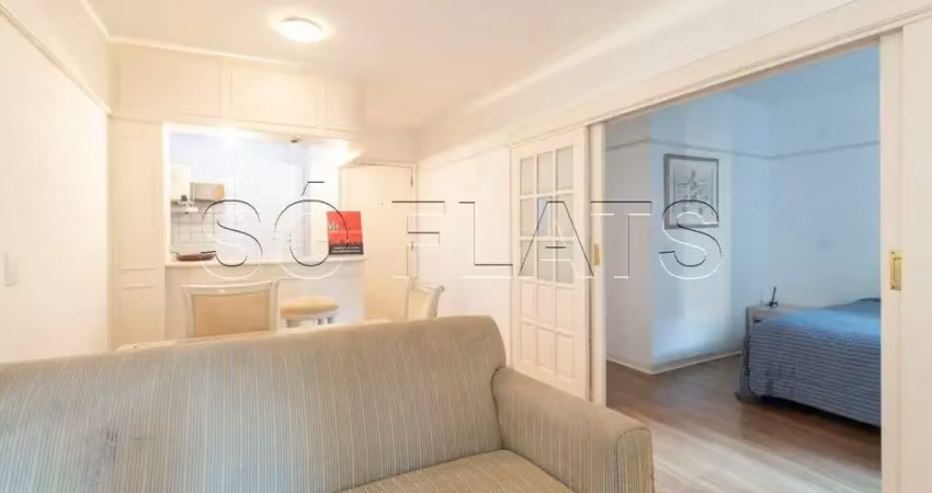 Expert, flat disponível para locação contendo 34m², 1 dormitório e 1 vaga de garagem.