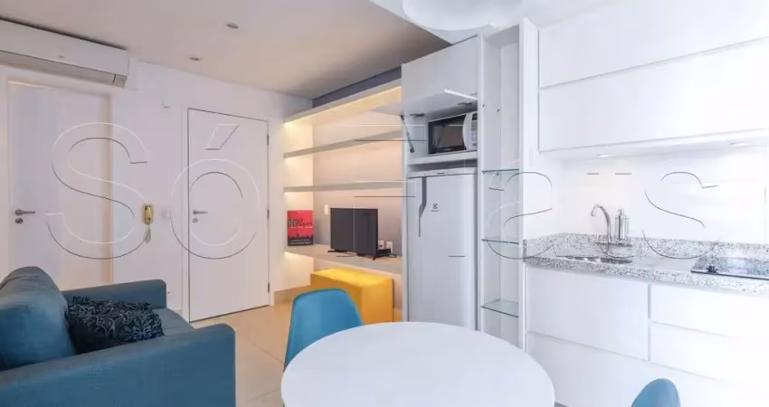 Flat no vx-change, disponível para locação com 38m² contendo 1 dormitório e 1 vaga de garagem.