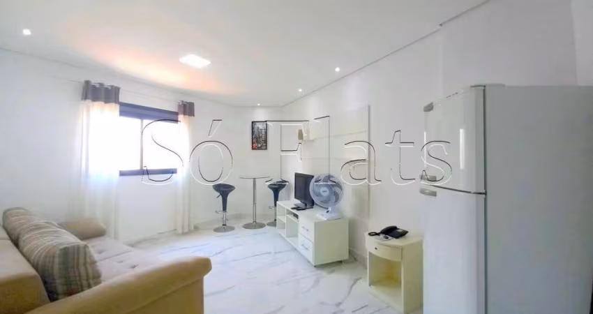 Flat Moema Studio disponível para venda com 34m², 1 dormitório e 01 vaga de garagem