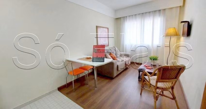Apto comfort alphaville com 28m² para locação com fácil acesso a são paulo.