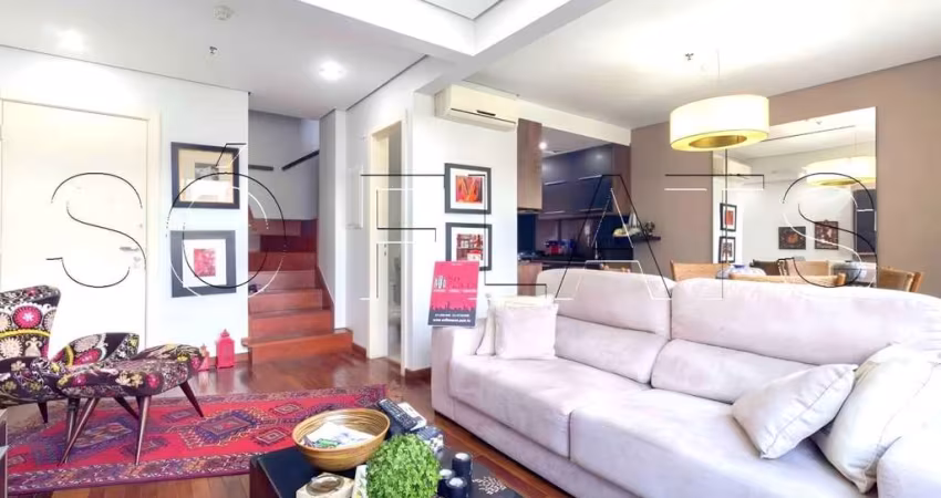 Apto no International Duplex disponível para locação com 64m², 02 dorm e 02 vagas de garagem