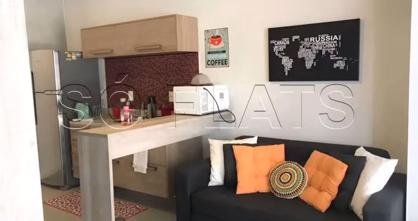 Setin downtown brigadeiro, studio disponível para locação com 48m², 01 dormitório e 01 vaga.