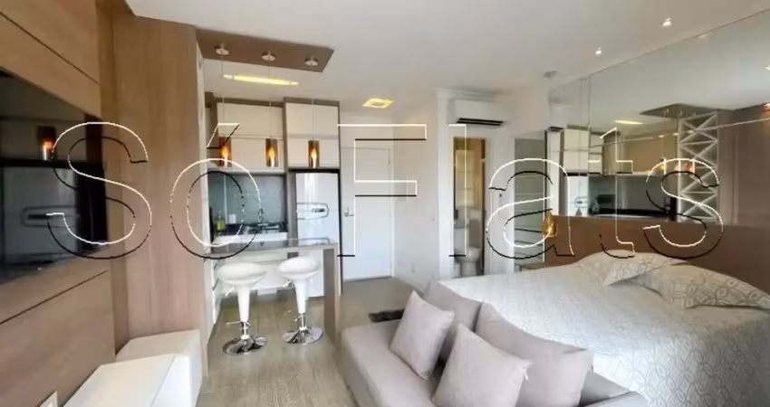Flat para locação com localização privilegiada próx da av  dr chucri zaidan e morumbi shopping.
