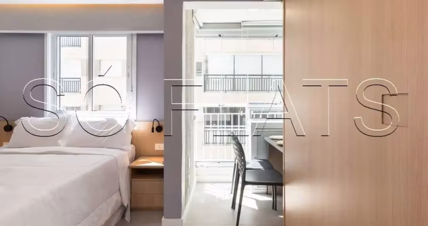 Flat estilo studio no you link paulista disponível para locação próximo da avenida da liberdade.