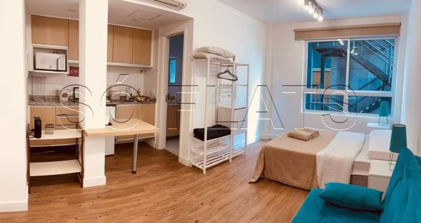 Studio Avanhandava, flat disponível para locação com 27m² e 01 dormitório