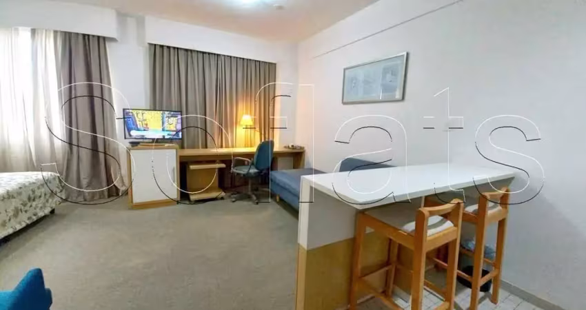 Flat em alphaville totalmente equipado e pronto pra locação com fácil acesso a são paulo.