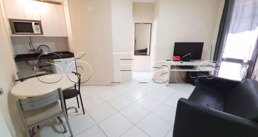 Stagium studio, flat disponível para locação contendo 35m², 1 dormitório e 1 vaga de garagem.