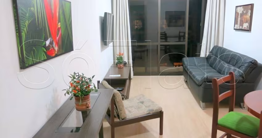 Flat no Central Park disponível para locação contendo 61m², 2 dormitórios e 1 vaga de garagem.