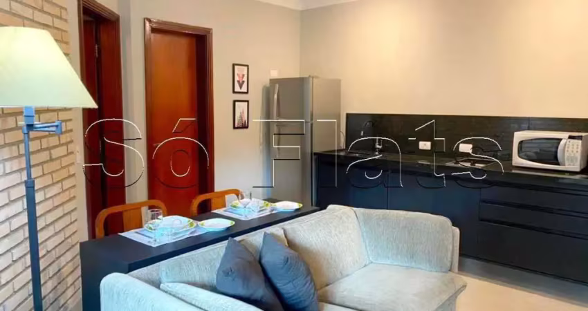 Flat no golden tower 40m² 1 dormitório 1 vaga no itaim bibi disponível para locação.