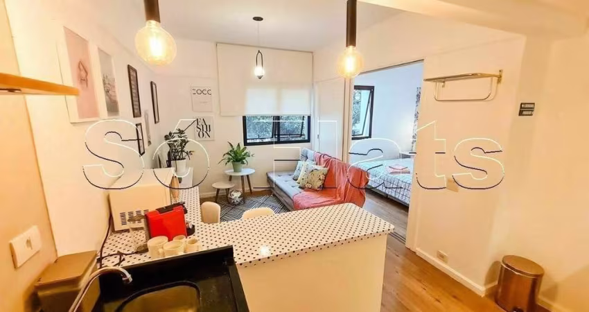 Flat Ninety contendo 33m² 1 dormitório 1 vaga disponível para locação para locação nos Jardins.