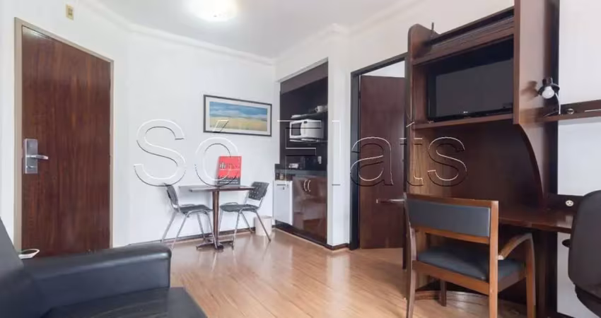 Flat para locação imediata em Moema, prox a Avenida e do Shopping Ibirapuera e do Metrô Eucaliptos