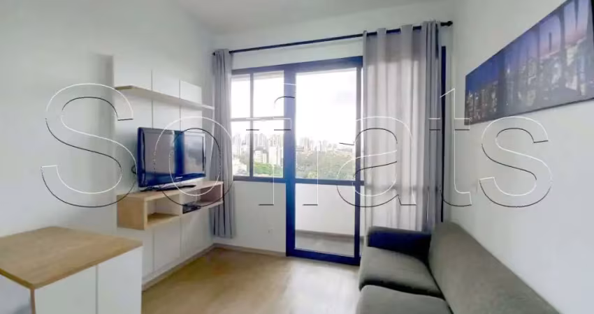 Flat no morumbi contendo 34m², 1 dormitório e 1 vaga de garagem disponível para locação.