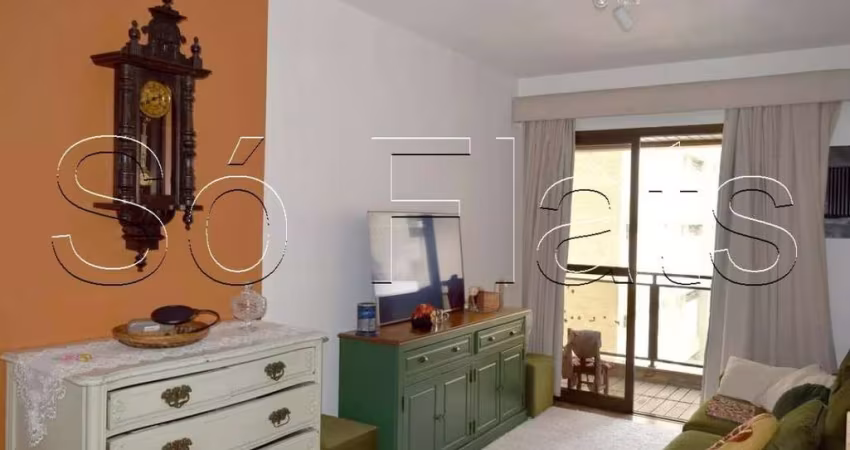 Flat no London contendo 44m², 1 dormitório e 1 vaga, disponível para locação nos Jardins.