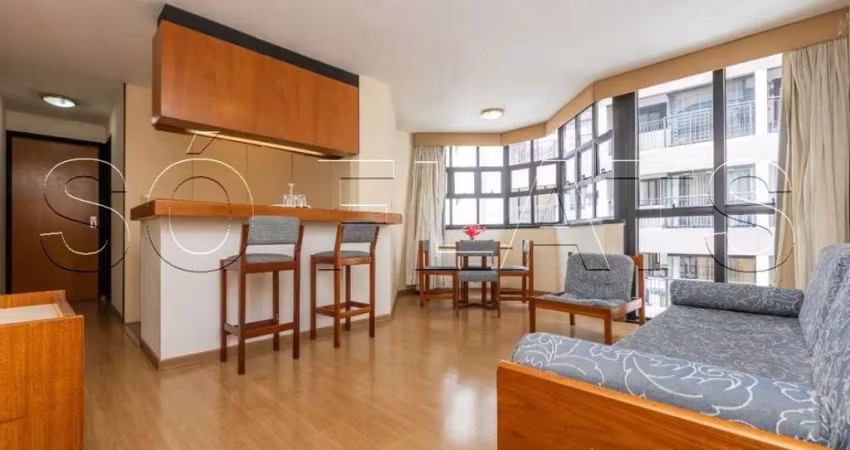 Flat Baden Baden disponível para venda com 49m², 01 dorm e 01 vaga de garagem