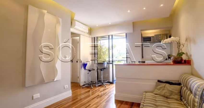 Flat no Griffes Residence com 32m², 1 dormitório e 1 vaga disponível para locação no Morumbi.