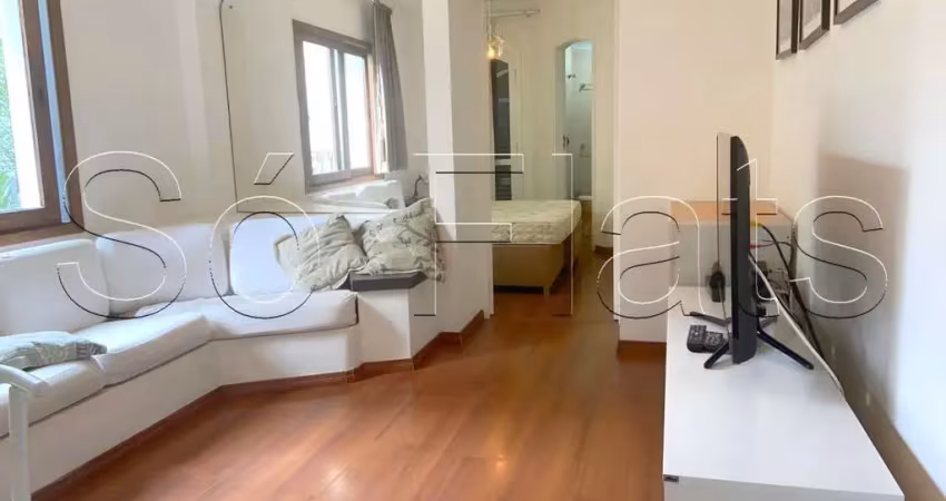 Apto no mont clair com 1 dormitório, 43m², vaga de garagem e lazer para locação.