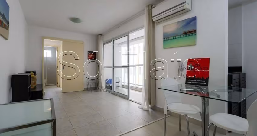 Residencial Iquali Jardins, apto disponível para locação contendo 55m², 1 dormitório e 1 vaga.