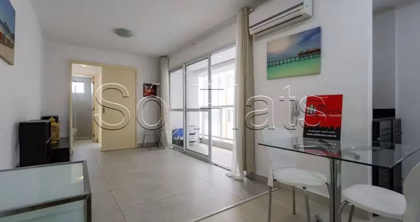 Residencial Iquali Jardins, apto disponível para locação contendo 55m², 1 dormitório e 1 vaga.