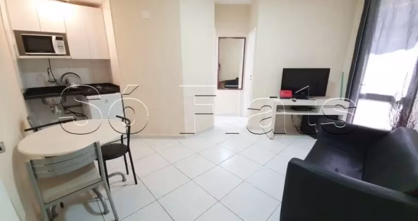 Stagium studio, flat disponível para locação contendo 35m², 1 dormitório e 1 vaga de garagem.