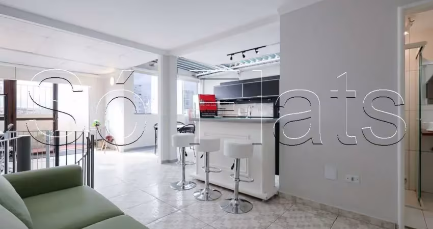 Flat The Plaza, apto Duplex disponível para venda com 93m², 1 dormitório e 2 vagas de garagem