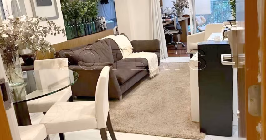 Apto disponível para locação na Vila Nova Conceição próx ao Pq Ibirapuera com 55m², 1 dorm e 1 vaga.