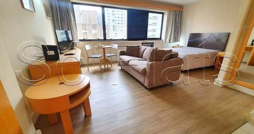 Flat com 2 dormitórios a 800m da Avenida Paulista Perfeita localização no Jardim Paulista.
