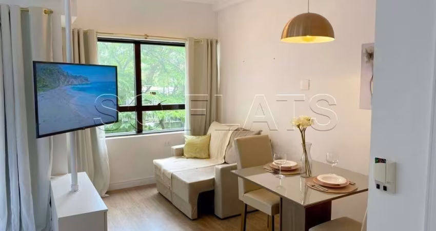 Flat disponível para locação nos Jardins, muito bem localizado próximo da Avenida Paulista.