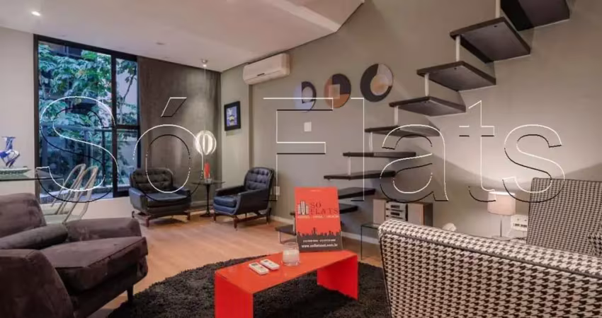 Apto no Duplex Life Moema disponível para locação contendo 72m²,1 dormitório e 1 vaga.