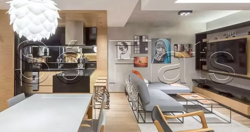 Bhd ibirapuera, apto disponível para venda com 118m², 1 dormitório e 2 vagas de garagem