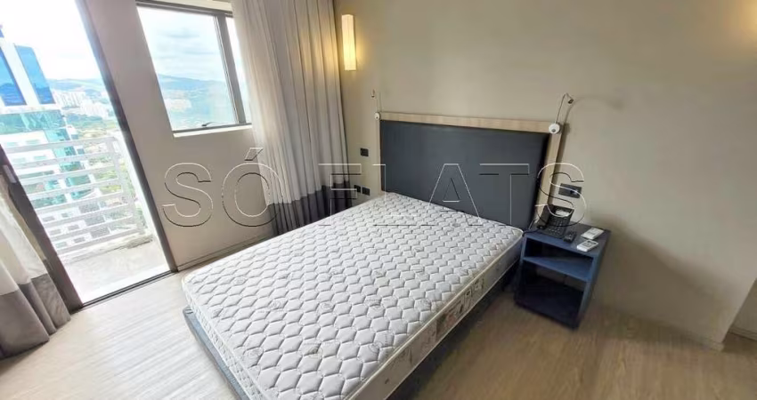 Apto Alpha Stay disponível para locação com 33m², 01 dormitório e 01 vaga de garagem.