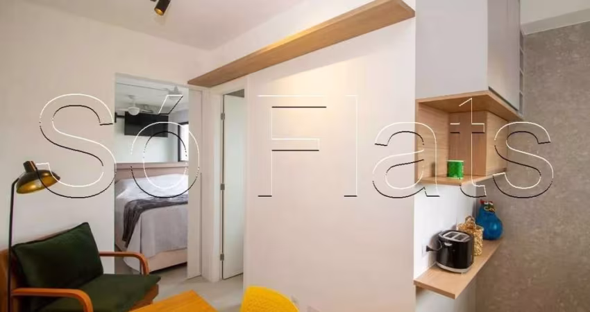 Studio Nurban Pinheiros, studio disponível para locação contendo 24m² e 01 dormitório.